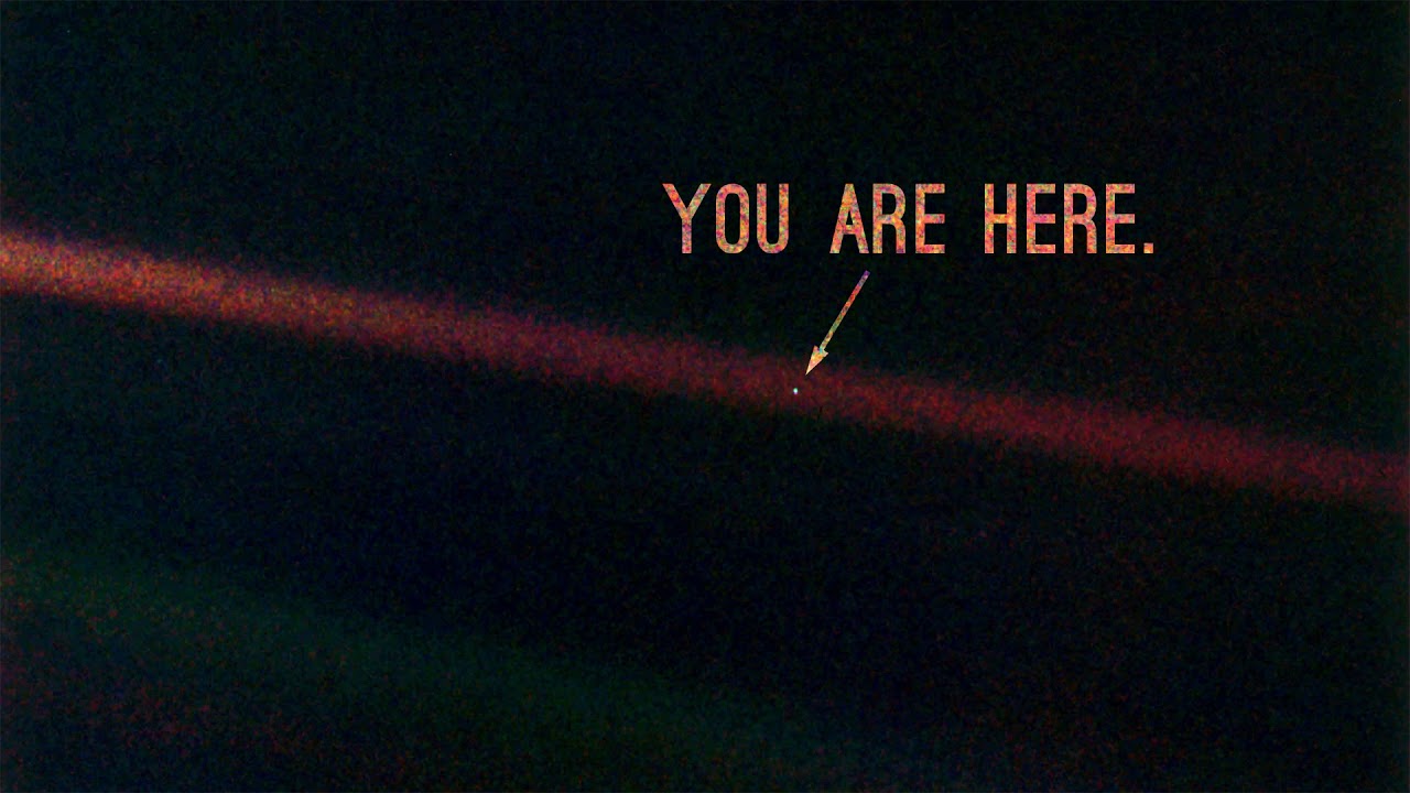 The Pale blue dot image